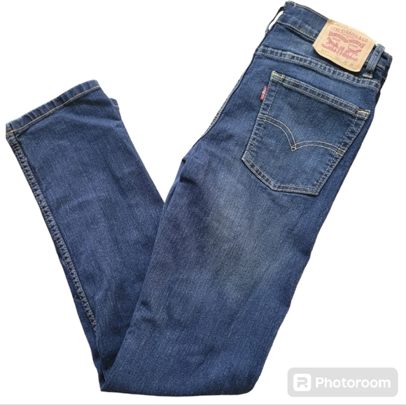 Levi's 511 Denim Blue Jeans Size 16 Regular Girls - Picture 1 of 7